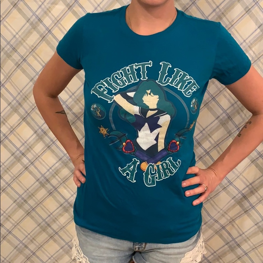 Sailor Neptune Fight like a girl tee